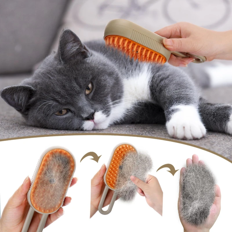Katzenbürste Haarentferner Katzen-Dampfbürste Elektrische – Bild 3