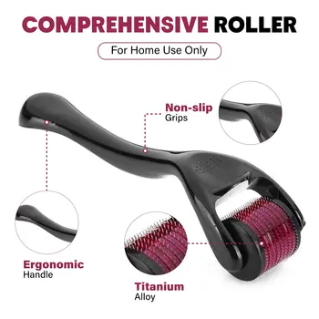 Micro Needling 540 Roller Derma Roller Professionelle Titan Dermaroller 0,2/0,25/0,3 mm
