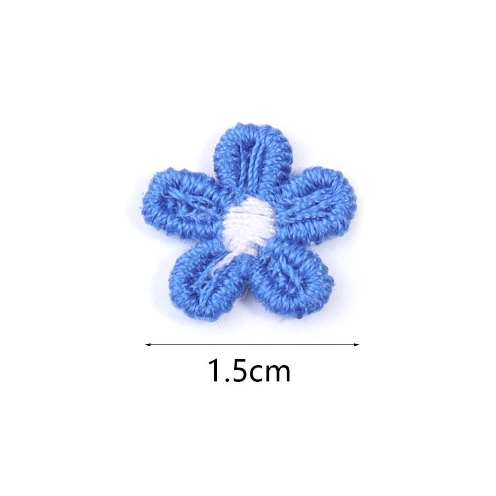 30/60Pcs 1.5cm Lace Flower Embroid Patches for Wedding – Bild 6