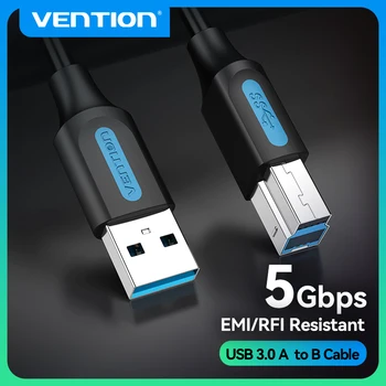 Vention USB-Druckerkabel USB 3.0 Typ A Stecker auf B Stecker Kabel für Canon Epson HP ZJiang Etikettendrucker