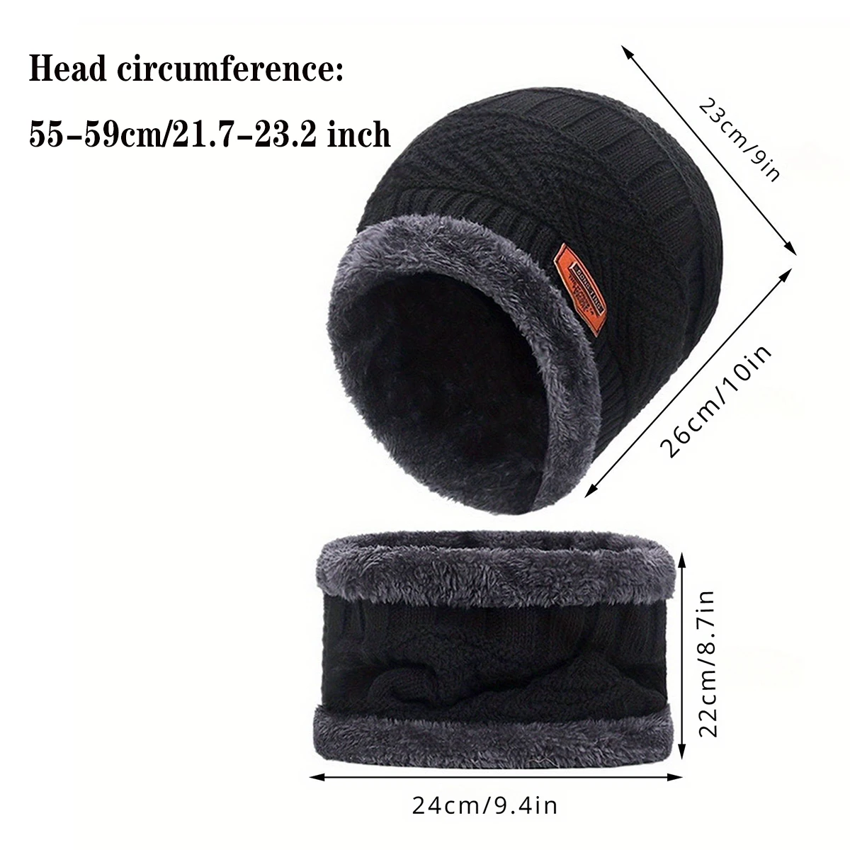 3/4/5 stücke Winter Warme Samt Hut Schal Handschuhe Set – Bild 3