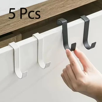 Mehrzweck Haken Küche Schrank Tür Zurück Haken Hängen Rack Kleidung Mantel Hut Handtuch Aufhänger Lagerung