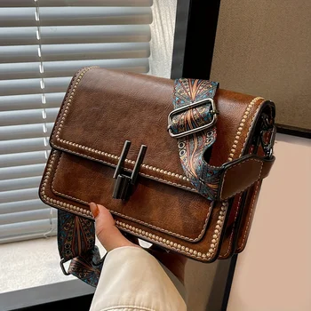 Mini-Umhängetaschen für Damen, verstellbarer Riemen, kleine Geldbörse im quadratischen Design, modische