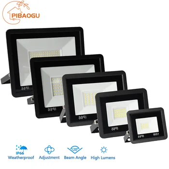 LED Flutlicht 10W 20W 30W 50W 100W AC 220V LED Flutlicht IP66 Wasserdicht Reflektor scheinwerfer Straße Licht