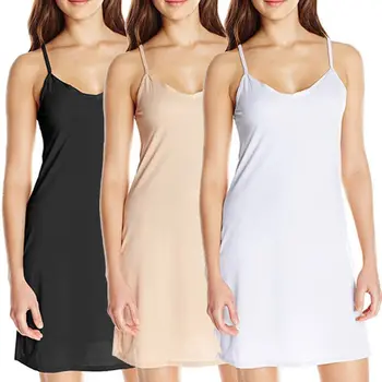 Plus Size Unterkleider für Damen, dünner Sommer-Petticoat, ärmelloses Unterkleid, Innenwestenkleid