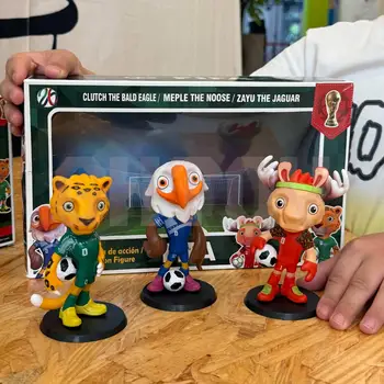 2026 FIFA Fußball-Maskottchen-Figur Sammlermodell Fußball-Fan-Souvenir Ornament Schreibtisch-Dekoration