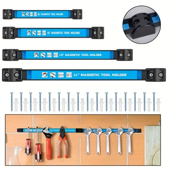 8,12,18,24 Zoll magnetischer Werkzeughalter, robuste Werkzeugstange, platzsparender Metall-Organizer