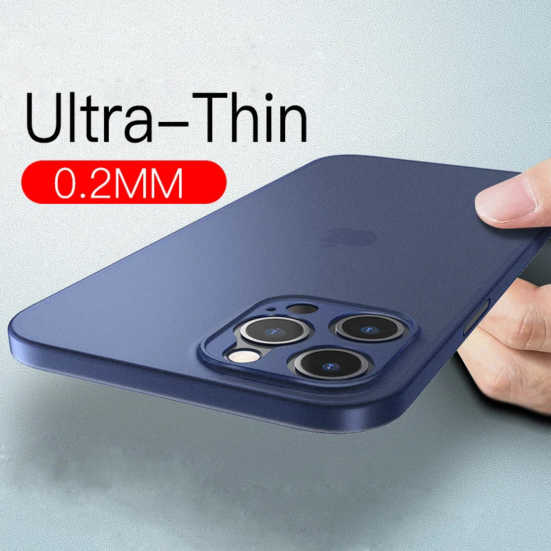 Neue 0,2 mm ultradünne matte PP-Hülle für iPhone 11 12 13 14