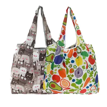 Große wiederverwendbare Einkaufstasche für Damen, Shopper, faltbare Tasche, umweltfreundlich
