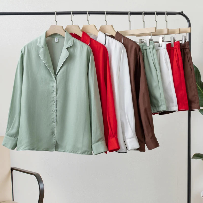 Damenmode Hemd-Kurzsets – Bild 3