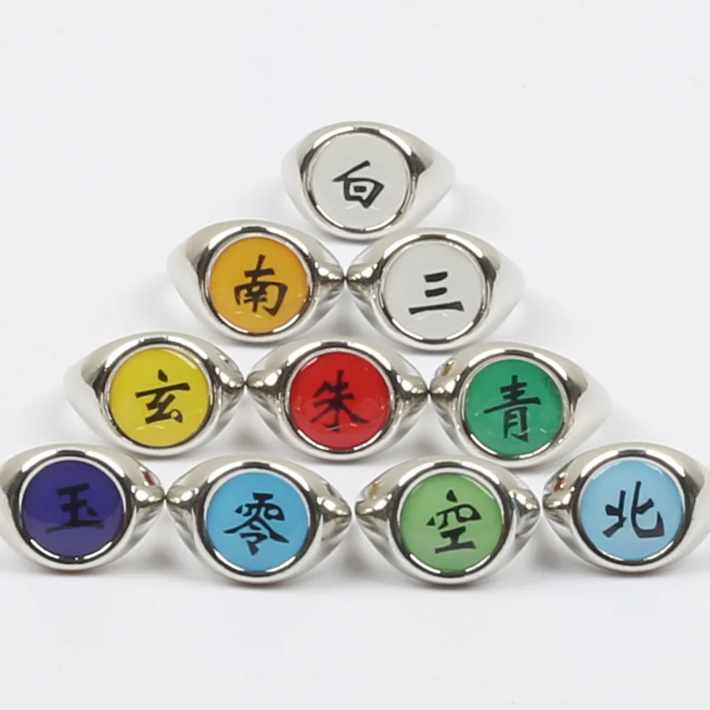 10 Teile/satz Anime Akatsuki Itachi Metall R-ings Cartoon – Bild 4