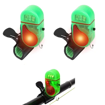 Angeln Biss Alarm mit LED-Licht, Clip Auf Angelrute Elektronische Fisch Biss Alarm Sound Biss Alarm Glocke