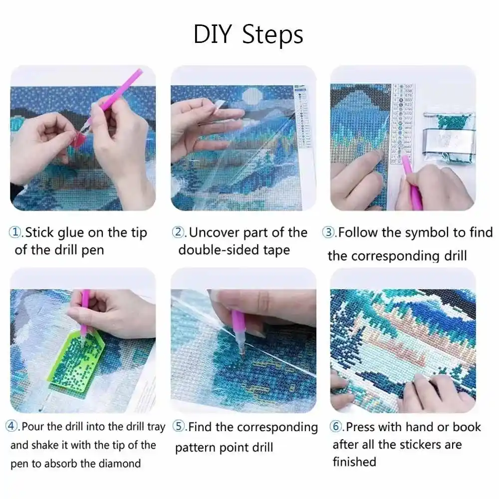 DIY Rundes/Quadratisches Diamantmalen Malen nach Zahlen auf – Bild 6