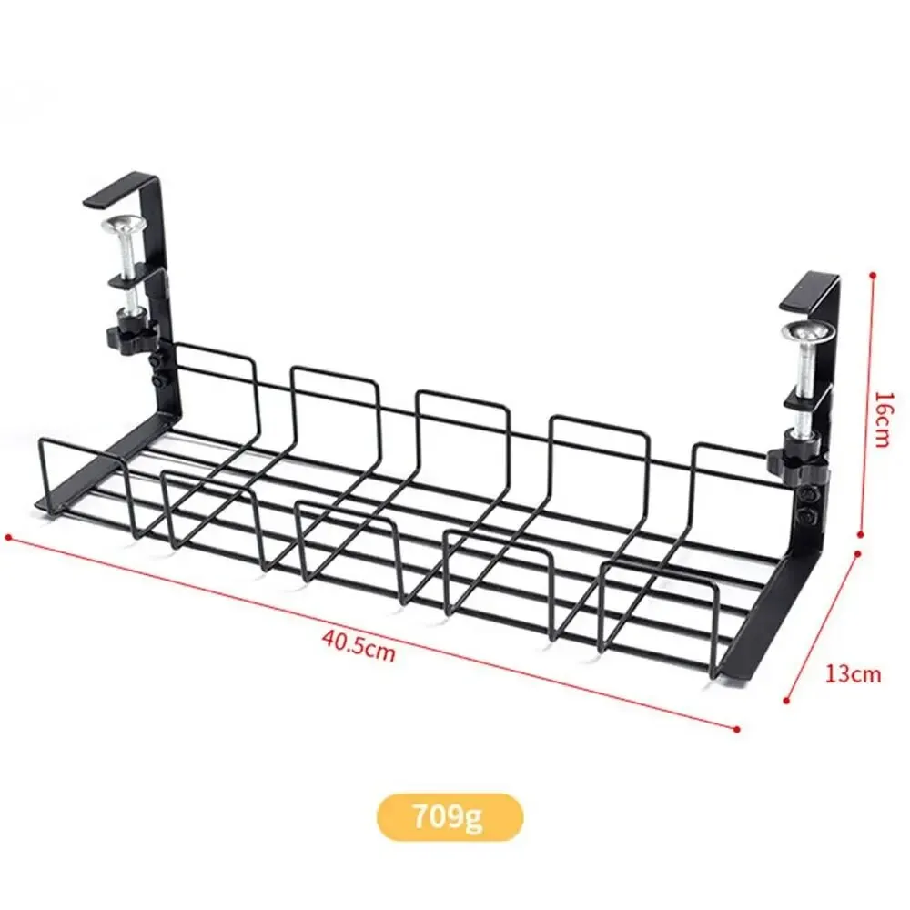 Unter dem Tisch Lagerregal Metall Kabelmanagement Tablett – Bild 5