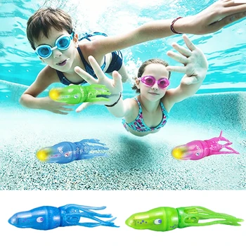 Poolspielzeug, elektrisches Tintenfisch-Badespielzeug für Kleinkinder von 3-4 Jahren, leuchtendes