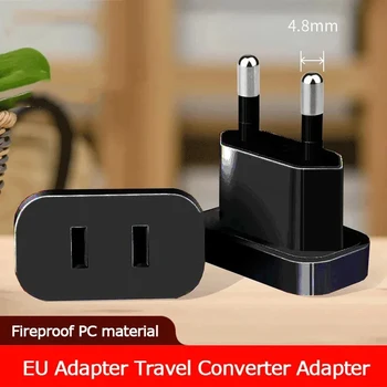 4,8 mm Netzstecker-Adapter US zu EU Euro Europa Stecker Netzstecker Konverter Reiseadapter Stromkonverter
