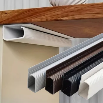 PVC Schreibtisch-Kabelkanal Kabelmanagement Unter-Schreibtisch-Kabelkanal Kabelabdeckung Ohne Bohren