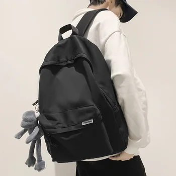 Mode Rucksack Für Frauen Einfarbig Große Kapazität Casual Weibliche Rucksack Studenten Schule Tasche Unisex
