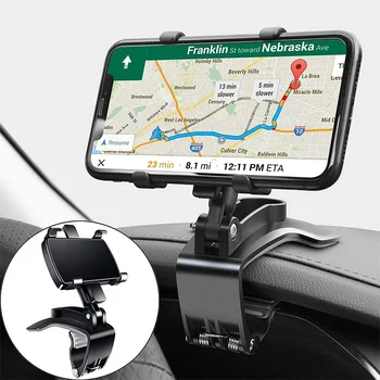 Universal Auto Telefon Halter Stehen 360-Grad-Drehung GPS Halterung Dashboard Clip Halterung Auto Handy