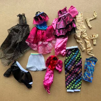 1/6 Slim Monster Doll DIY Ankleideset Buntes Tanzpuppen-Outfit Mantel T-Shirt Hosen Rock Kreatives