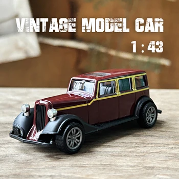 1:43 Legierung Vintage Diecast Auto Modellauto Classic Cadillacs V8 Zurückziehen Auto Modell Miniatur Fahrzeug