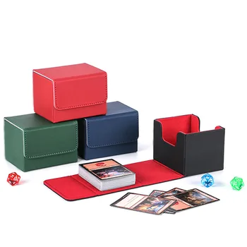 100 + Trading Card Deck Box Aufbewahrungshalter Organizer Kartenetui für Kartensammler, Spielkartenetuis