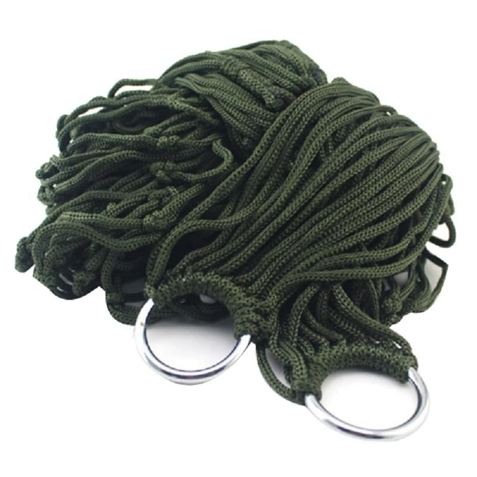 Nylon-Seil-Netzhängematte für Outdoor-Schlaf, tragbares – Bild 5