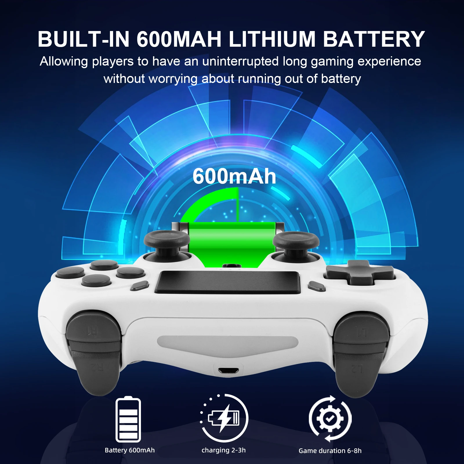 GAMINJA Wireless Gamepad Mit 6-achsen Gyroskop PC Joystick – Bild 3