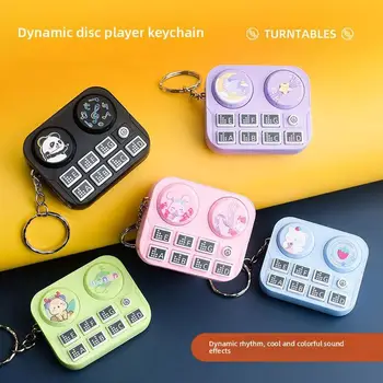 Mini Musik DJ Disc Player Schlüssel bund Musik instrument Sound Button Spielzeug Spiele Kinder pädagogische