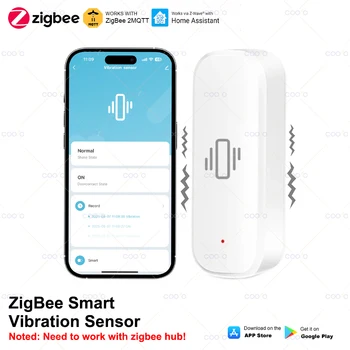Smart Vibration Sensor ZigBee Sensor Monitor App Steuerung Sicherheit Schutz Zigbee Sensor Motion Shock Alarm