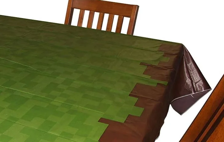 Pixel Miner Style Geburtstagsparty Gras Tischdecke Gamer – Bild 4