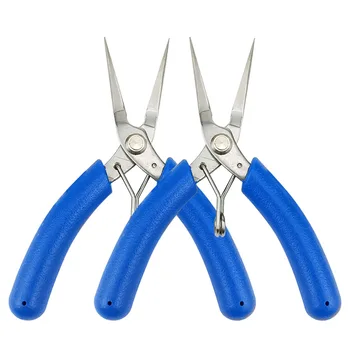 118MM/4,6 Zoll Spitzzange, Präzisions-Langzange für Schmuckherstellung, Elektronikreparatur, Drahtschneiden