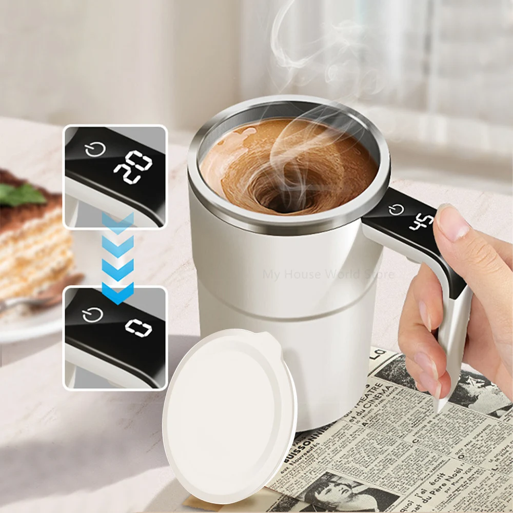Automatischer Rührbecher, wiederaufladbar, tragbar, Kaffee – Bild 3