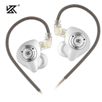 KZ EDX Pro X Sport HIFI-Kopfhörer 0,78 mm 2-Pin Abnehmbares Kabel HD-Geräuschunterdrückung Mikrofon für Gaming