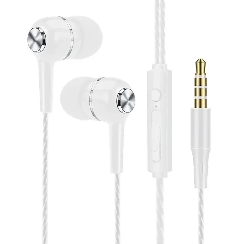 3,5mm Wired Kopfhörer In Ear Headset HIFI Schwere Bass – Bild 4