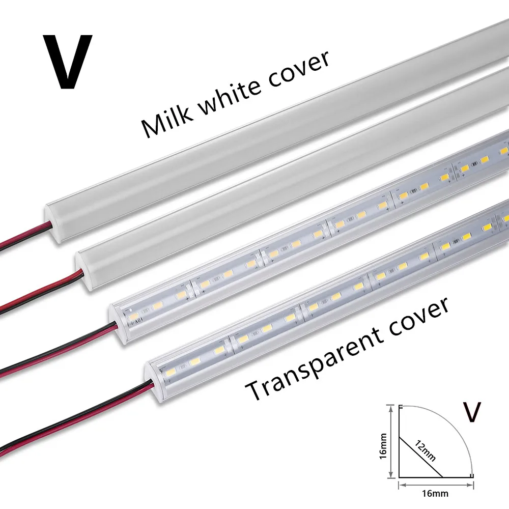 LED-Aluminium-starre Lichtleiste DC12V 50 cm 20 Zoll U/V-Form – Bild 3