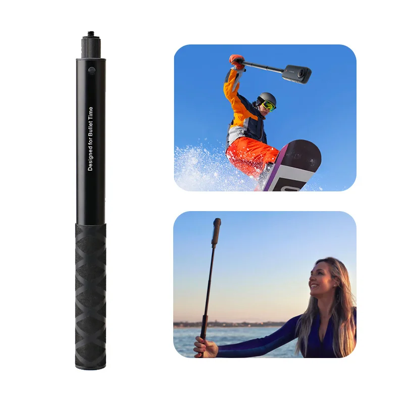 1,2 m ultralanger unsichtbarer Selfie-Stick aus Kohlefaser