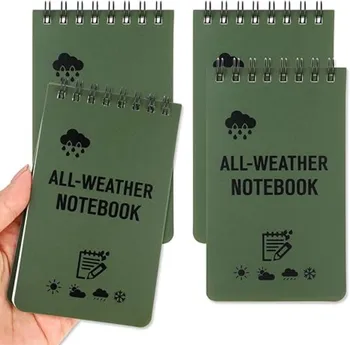 Wasserdichte Tasche Notebook taktische Notiz blöcke linierte Seiten Spiral Notizbuch Mini Notizblock