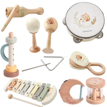 Musikinstrumente Montessori Musik Baby 0 12 Monate Spielzeug Trommel Xylophon Kinder Frühe Pädagogische