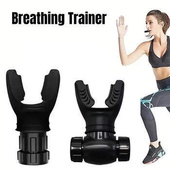 Sport-Atemtrainer Lungen-Trainingsgerät Mundstück Atemhilfe Fitnessgerät für Haushalt Gesundheitspflege