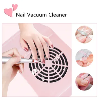 Nagel Staub Kollektor Staubsauger Maniküre Maschine Werkzeuge Starke Leistung Geräuscharm Nail art Werkzeug