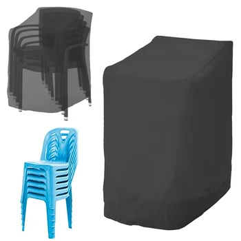 Staubschutz für gestapelte Stuhl, für den Außenbereich, Gartenmöbel, Tisch, Sofa, Stuhlbezug, wasserdicht