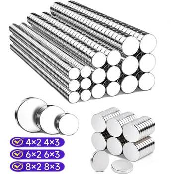 Starke runde Magnete für Kühlschrank, Heimwerken, Projekte, Wissenschaft, Büro 4x2 6x2 6x3 8x2 8x3