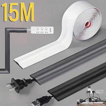Kabelmanagement, selbstklebender, PVC-isolierter Kabelschutz, verschleißfeste Kabelabdeckung, flexible