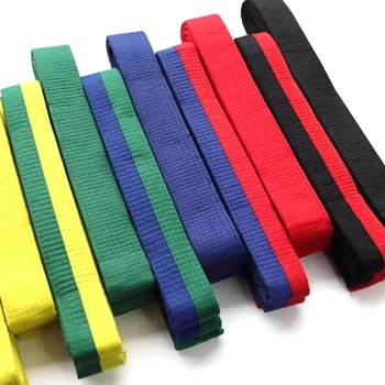 Kampfsportgürtel aus Baumwolle für Kinder und Erwachsene, Taekwondo, farbig, Rangliste, Judo, Karate, TKD