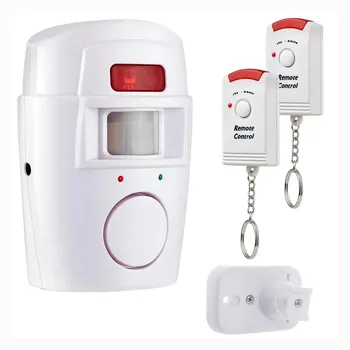 Drahtloser PIR-Bewegungsmelder-Alarm mit 2 Fernbedienungen, Türfenster für Zuhause, Schuppen, Garage