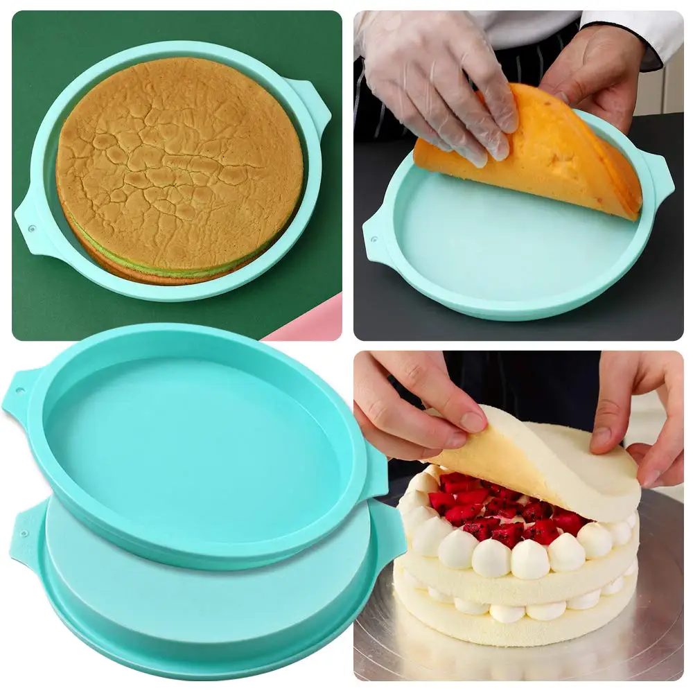 Runde Silikonschicht Kuchenform Silikon Schokoladenmousse – Bild 3