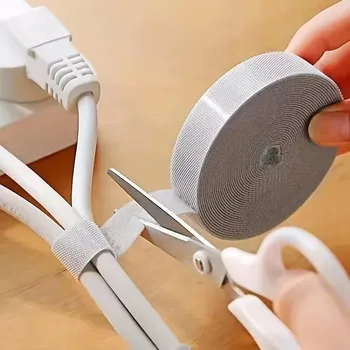 1/5M Kabel Organizer Kabel Management Draht Wickler Band Kopfhörer Maus Kabel Management Krawatten Schutz
