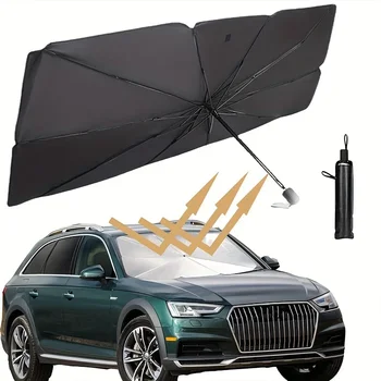 Faltbarer Sonnenschutz für die Frontscheibe des Autos, Anti-UV-Sonnenschutz, Schirmtyp für Autofenster