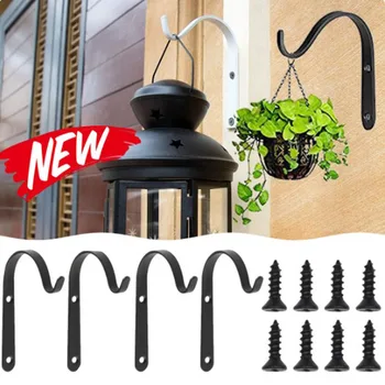 J-Form Wand Haken Metall Blumentopf Hängen Eisen Haken Befestigung Im Freien für Garten Wand Korb anlage Rack